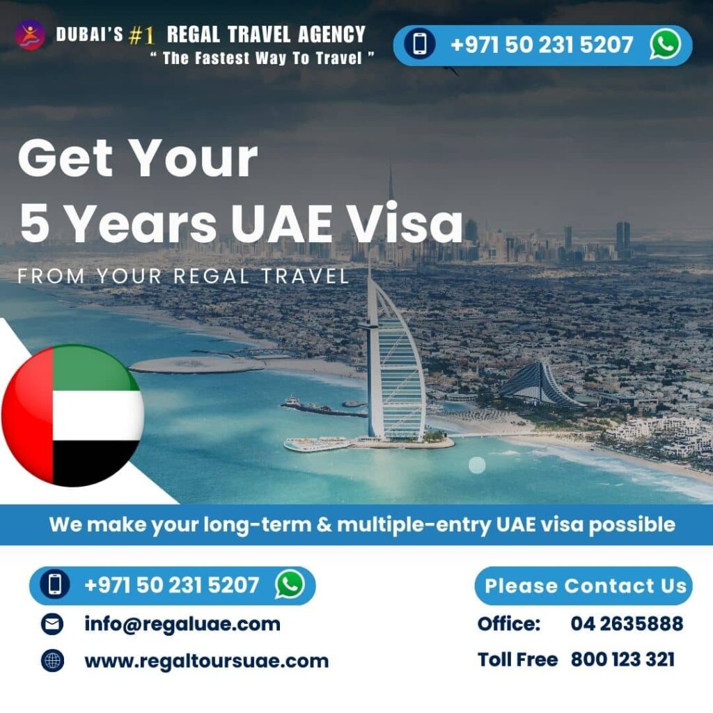 5 Year Tourist Visa UAE