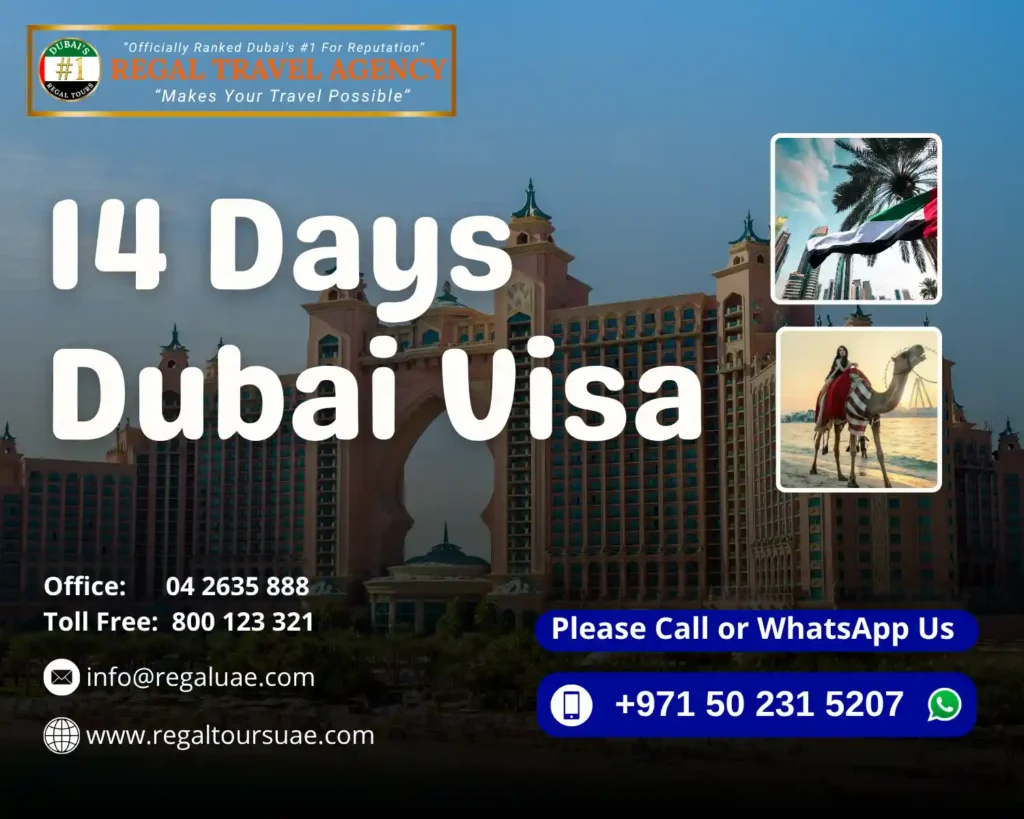 14 Days Dubai Visit Visa