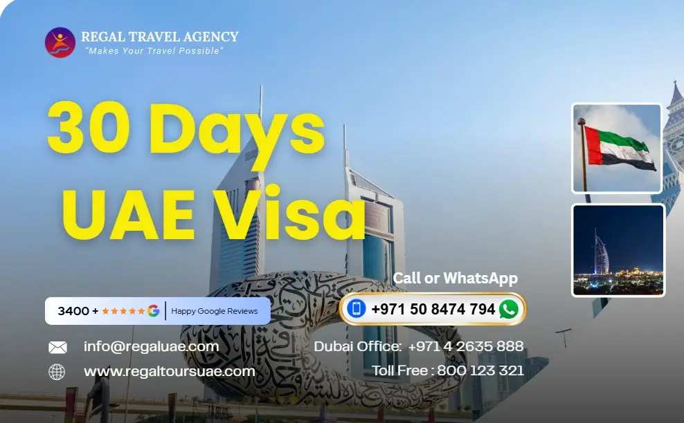 30 Days Dubai Visa