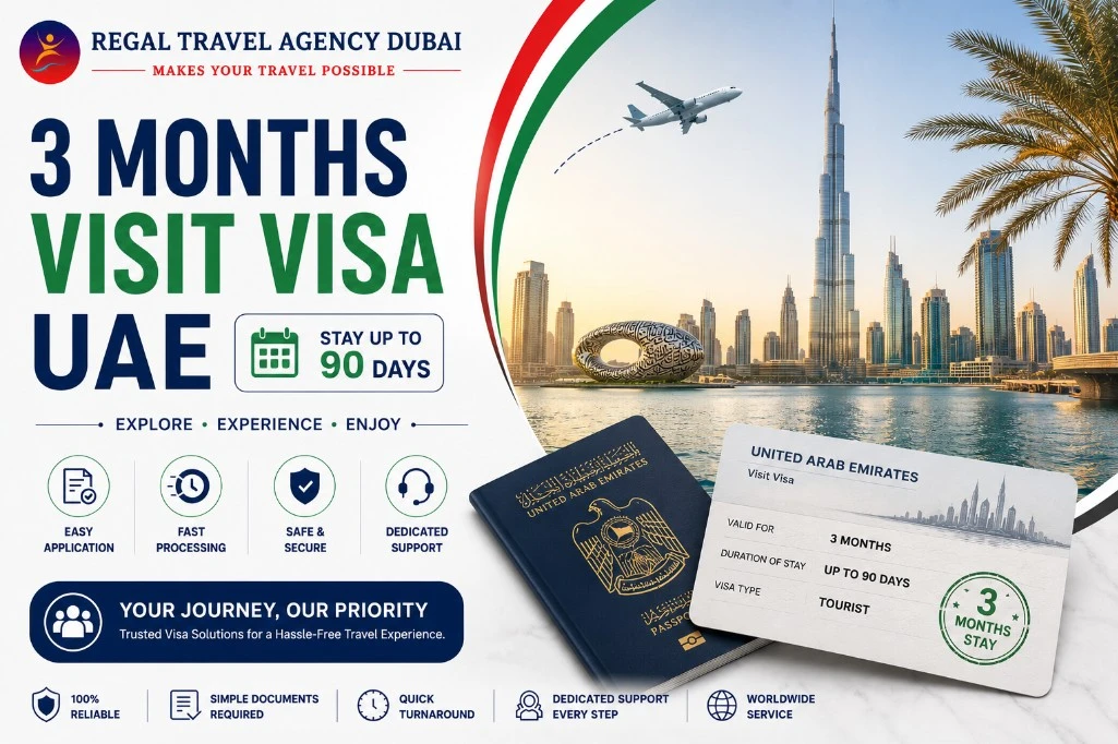 3 Months Visit Visa UAE
