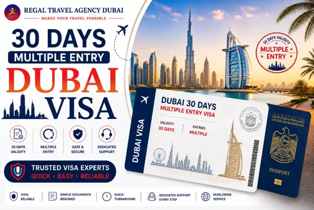 30 Days Multiple Entry Dubai Visa