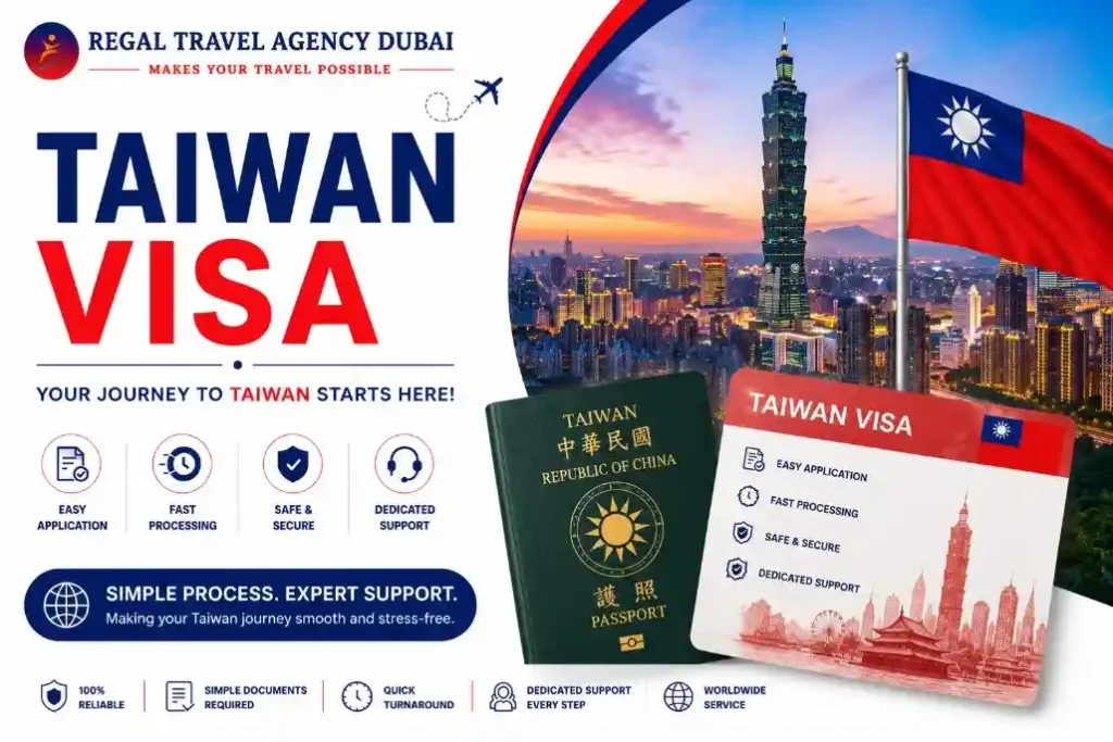 Taiwan visit visa from Dubai