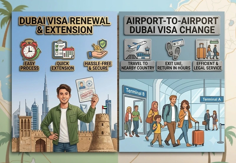 Dubai visa change