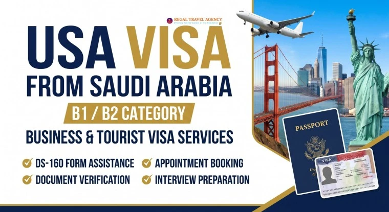 USA visa application assistance for travellers from Saudi Arabia